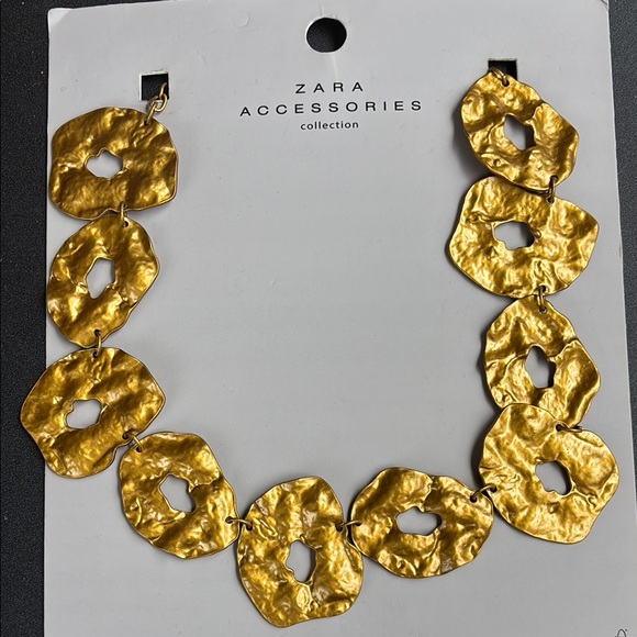 Zara Gold Sculptural Necklace - Picture 4 of 7